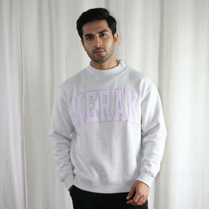 Sweat à capuche sur mesure MERAKI ASH GREY, 100% coton, hiver, séchage rapide et respirant, fermeture éclair, fils fins - Product Image 1