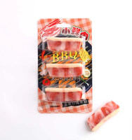 Bonbons gélifiés amusants en forme de viande Lechao, saveurs fruitées mélangées, doux, moelleux, à mâcher, nouveauté, friandises et bonbons