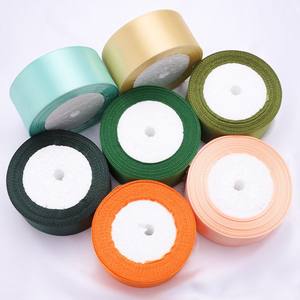 Ruban en polyester de 4 cm, vente en gros, ruban adhésif simple et double face pour emballage de roses et de boîtes cadeaux DIY - Product Image 5