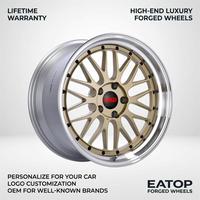 EATOP Forged Monoblock 2 Piece Wheels 5x114.3 5x120 5x112 Concave untuk Audi Q7 BMW Seri 3 5 7 X3 X5 X7 Tesla Velg Mewah