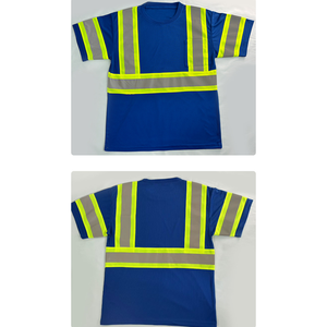 Chemise de sécurité haute visibilité à séchage rapide et anti-humidité, t-shirt de travail réfléchissant pour travaux industriels CE EN ISO 20471 - Product Image 6