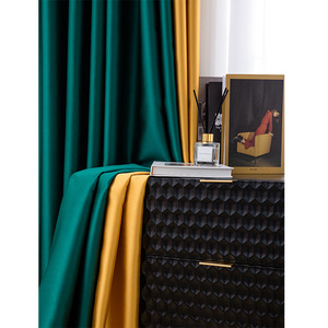 Rideau occultant uni, double face, en tissu polyester, pour chambre, hôtel, salon, bureau - Product Image 2