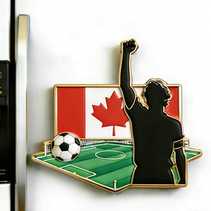 Aimant <span class=keywords><strong>de</strong></span> réfrigérateur personnalisé en PVC 2026, <span class=keywords><strong>match</strong></span> officiel <span class=keywords><strong>de</strong></span> football mondial, Brésil, France, États-Unis, Argentine, Maroc, Croatie, Mexique, Canada - Product Image 1