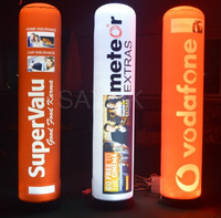 Souffleur de pilier LED personnalisé pour pilier publicitaire Souffleur gonflable pour les ventes Piliers LED gonflables 150W