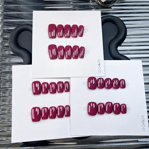 Set di 10 Unghie Finte di Alta Qualità, Colore Solido, Flessibili e Facili da Applicare, Unghie Artificiali Fatte a Mano per le Dita - Product Image 3
