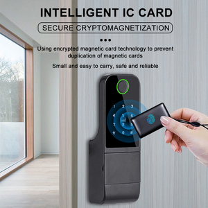 Không thấm nước tuya TT điện <span class=keywords><strong>Keyless</strong></span> Kỹ Thuật Số vân tay hai mặt rim thông minh khóa cửa sân ngoài trời cổng ổ khóa cho nhà - Product Image 5