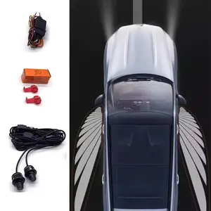 New White Car Side LED Angel Wing Light Door Welcome Lamp Shadow Projector Light