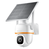 AI Human Detection Outdoor Wireless CCTV Camera Dual Light Source Color Night Vision Smart Motion Solar Security Camera