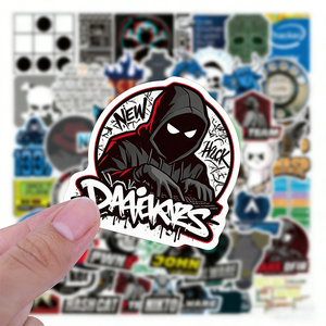 Pegatinas de PVC con Diseño Personalizado de Logotipo <span class=keywords><strong>Hacker</strong></span> Graffiti, Pegatinas Decorativas Impresas Brillantes y Mate, 50 Unidades al por Mayor - Product Image 2