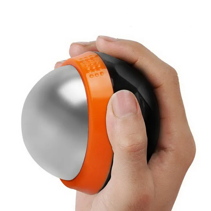 Novo popular hand-held aço inoxidável bola de massagem gelo compressa fria terapia baixa temperatura Ball Fitness bola lançamento