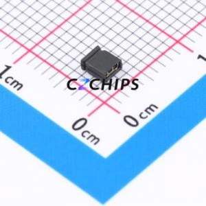 F127D-02-030-PT-B Shorting Cap / Jumper Cap P=1.27mm Connector 1x2 1.27mm Capped Type Black - Product Image 1