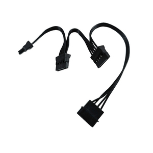 Grand câble d'extension d'alimentation Y-splitter 4 broches vers 1 à 3 SATA 15 broches, convertisseur d'alimentation SATA pour PC, <span class=keywords><strong>HDD</strong></span>, SSD, lecteur optique DVD - Product Image 5