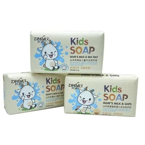 Savon <span class=keywords><strong>de</strong></span> Bain au Lait <span class=keywords><strong>de</strong></span> Chèvre et au <span class=keywords><strong>Sel</strong></span> Marin, Exfoliant Doux, Nettoyant, Peau Sensible, Hydratant, Apaisant, Savon Naturel pour Enfants - Product Image 2