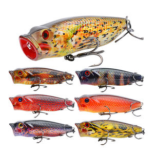 Cheery เบ็ดตกปลา80มม. 14ก., 3D แข็งพิมพ์สีเหมือนจริงพร้อมเหยื่อป็อปเปอร์เหยื่อตกปลาปลอม - Product Image 1