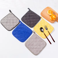 Manique éponge résistante à la chaleur lavable en machine facile d'entretien Conception ergonomique en coton durable pour coussin chauffant confortable