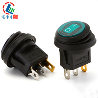 Interrupteur à bascule étanche Kcd 1 12V 3 broches avec LED bleue marche/arrêt certifié CQC