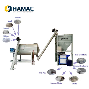 Planta Mezcladora de Mortero Seco HAMAC Simple de 4-6 TPH, Mezcladora de Paletas de Doble Eje de 20 kW y 380 V para Adhesivo de Azulejos y Masilla para Paredes - Product Image 6