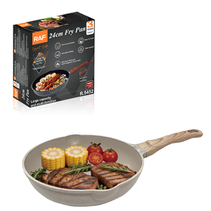 RAF <strong>R</strong>.5452 Multipurpose Skillet 24 cm Aluminum Speckled Nonstick Pan Open Flame Induction Compatible for Family Meals and Frying - Product Image 1