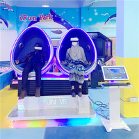 Cinéma électronique Ifun Park 9D VR Egg Cinema, machine de jeu de réalité virtuelle, simulateur VR moderne, plateforme dynamique, cinéma électrique