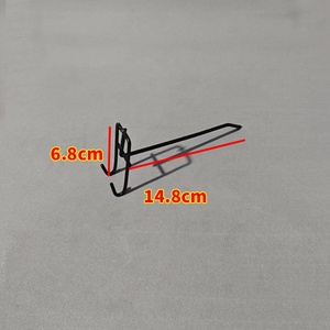 Oem Chất lượng cao kim loại thép slatwall Bảng điều chỉnh hiển thị móc sắt bền treo an ninh hiển thị cho cửa hàng bán lẻ <span class=keywords><strong>Pegboard</strong></span> - Product Image 2