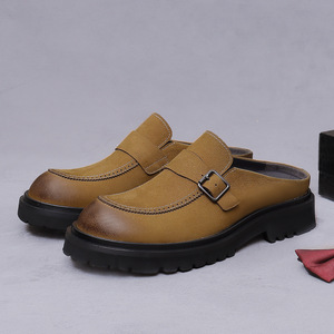 Zapatos formales italianos de punta cuadrada para hombre, marca de lujo, hechos a mano, de alta calidad, con cordones, para negocios, fiestas y eventos sociales. - Product Image 2