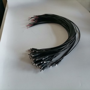 1m 10A 2 lõi 18AWG <span class=keywords><strong>DC</strong></span> 5.5*2.1 MÉT dc5521 nữ dc5525 Nam <span class=keywords><strong>Jack</strong></span> Power Connector Cable với Pigtail dây End mở Cáp - Product Image 4
