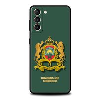 Coque de Téléphone Drapeau Marocain Maroc Passeport pour Samsung Galaxy S24 S23 S22 S20 Ultra S21 FE 5G S10 S9 Plus S10E S8