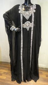 Las mujeres vestido bordado Abaya indio de diseñador vestido - Product Image 5