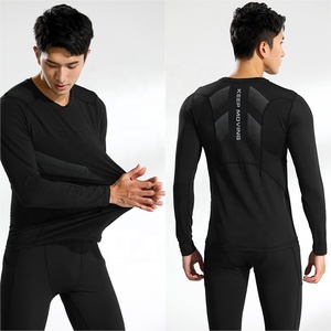 Compression course chemises hommes séchage rapide Fitness Gym sport T-shirts Football entraînement musculation course collants vêtements <span class=keywords><strong>233</strong></span> - Product Image 4