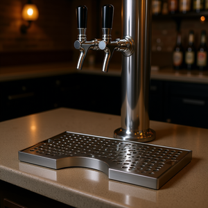 Bandeja de goteo de cerveza de acero inoxidable 304 con tapa desmontable de metal pulido para torre de cerveza Kegerator - Product Image 2