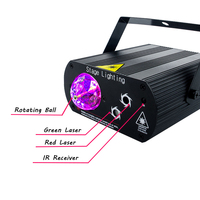 Équipement de DJ disco rotatif d'intérieur Lumières de scène de fête à domicile Éclairage à faisceau laser pour piste de danse