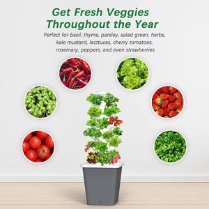 Kapalı ve açık klasik tasarım NFT hidroponik bahçe kulesi ekici ev dikey büyüyen sistemi için kat ve alışveriş merkezi kullanımı - Product Image 6