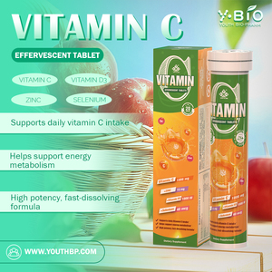 Comprimés effervescents de <span class=keywords><strong>vitamine</strong></span> C <span class=keywords><strong>pour</strong></span> la santé osseuse avec <span class=keywords><strong>vitamine</strong></span> D3 <span class=keywords><strong>pour</strong></span> les employés de bureau – Saveurs personnalisables - Product Image 2