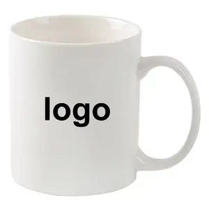 10oz 11oz 12oz Sublimation Printing Manufacturer DIY Gift White Coffee Mug Custom With Logo Printed for Promotion Mugs