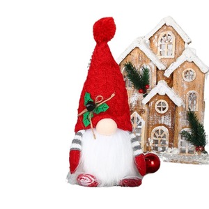 Nuovo modello di bambola di natale con incandescente cappello lavorato a maglia creativo cartone animato foresta uomo ornamento per festosa decorazione di natale gnomo - Product Image 5