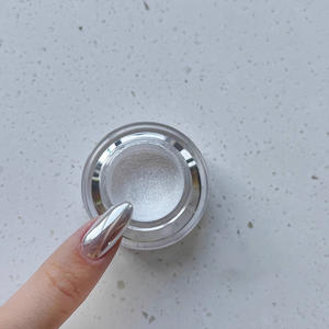 Polvere per Unghie Effetto Specchio Moonlight con Etichetta Privata, Glitter Argento Fine, Pigmento Effetto Metallico, Gel Polish Cromato, Polvere Olografica per Unghie - Product Image 2