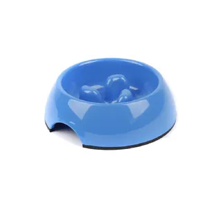 Super design Melamine Slow down bowl Pet food bowl for slow eating