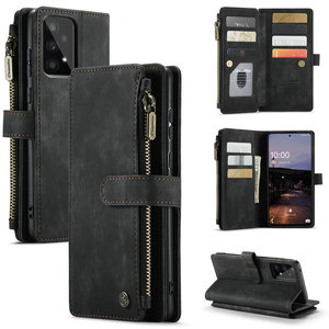 CaseMe-funda de teléfono con cargador inalámbrico para <span class=keywords><strong>Moto</strong></span> G51, carcasa con cremallera con ranuras para tarjetas, soporte para Motorola G200 / EDGE S30 5G - Product Image 1