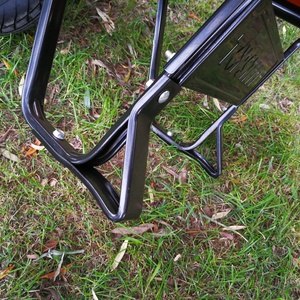 รถเข็นล้อเดียวแบบหนัก ด้ามจับไม้ ล้อเหล็ก ล้อลม รับผลิตตามแบบ OEM ความหนา 0.5-1.2 มม. มาตรฐาน ISO9001:2000 ความจุ 100 ลิตร - Product Image 6