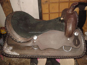 Selle Western en CUIR VÉRITABLE à VENDRE Marron FONCÉ DANS; 14 15 16 17 18 dollar 65 - Product Image 5