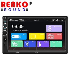Carro MP5 Player Double Din FM Carplay <span class=keywords><strong>Android</strong></span> Auto BT GPS Multimedia Playback Controle de Volante - Product Image 1