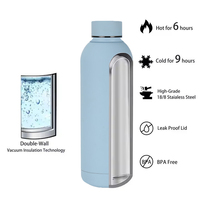 Bouteille Isotherme Écologique 2026 en Acier Inoxydable Recyclé de 500 ml avec Peinture Caoutchoutée pour Eau Froide