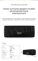 Ensemble d'enceintes amplifiées audio KYYSLB pour karaoké à domicile, équipement sonore professionnel pour salle de spectacle complète, enceintes pour karaoké à domicile