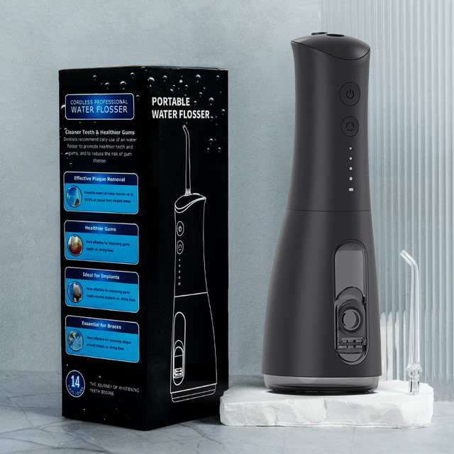 Rechargeable USB Portable Water Flosser 300ML Household Use with 4 Pressure Levels Cordless for