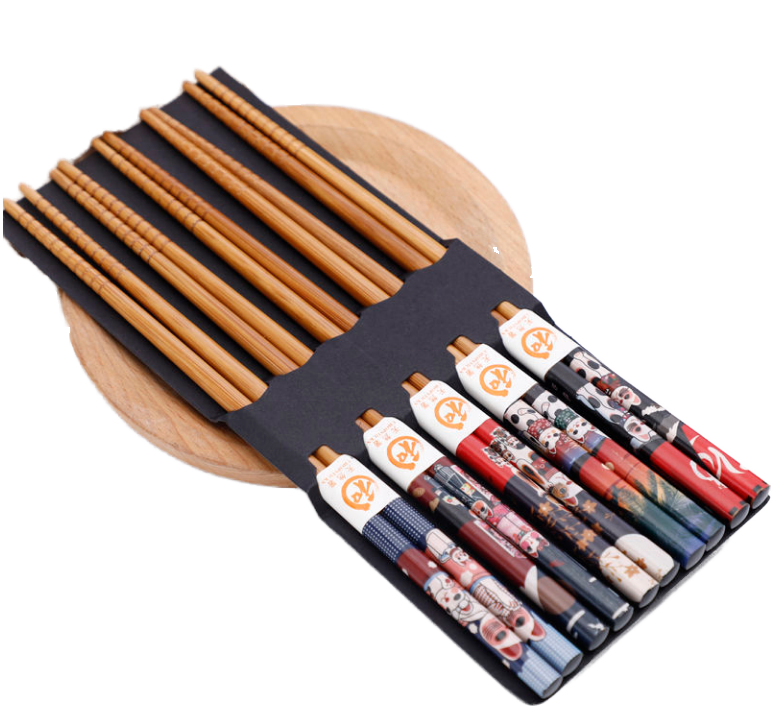 Disposable 9 Asian Bamboo Chopsticks with