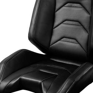 BYJD Wholesale Universal Reclinable Black PVC Carbon Look Leather Bucket <strong>Racing</strong> <strong>Seats</strong> - Product Image 6