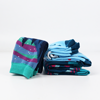 Motif de caractère personnalisé fibre de bambou coton pied chaussette Jacquard unisexe femmes hommes heureux drôle chaussettes