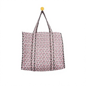 Eco-Friendly Fashion 100% Cotton Printed Tote <b>Bag</b>-Reusable Shopping Gift <b>Bag</b> Everyday Essentials Rajasthan WOODEN BLOCK <b>CRAFT</b> - Product Image 1