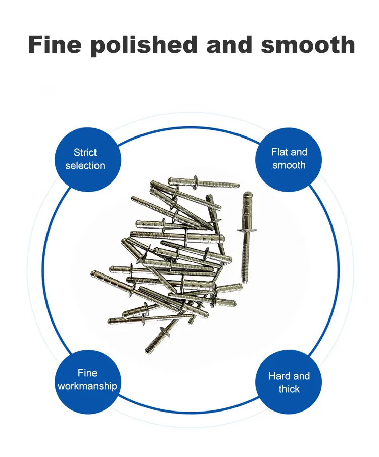 Offenes ende-multigriff-multi-griff-jagdniete rundkopf 18-8 edelstahl 304 3,2 mm 4,0 mm 4,8 mm 6,4 mm