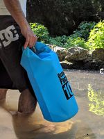 Bolsa Impermeable de PVC y TPU para Exteriores, con Separación para Objetos Secos y Húmedos, 30L, para Buceo y Natación, con Cierre Enrollable de PVC